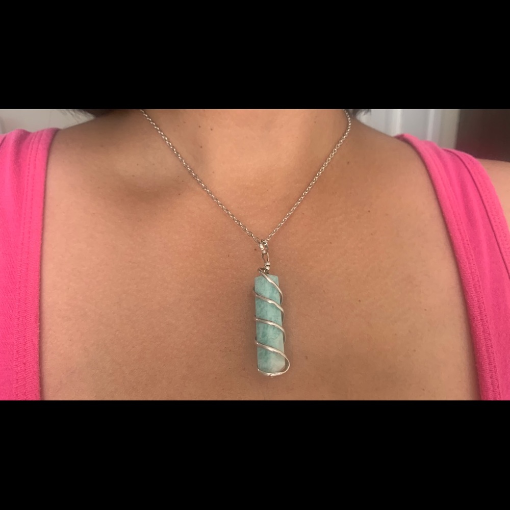 Turquoise Crystal necklace - Picture 1 of 3